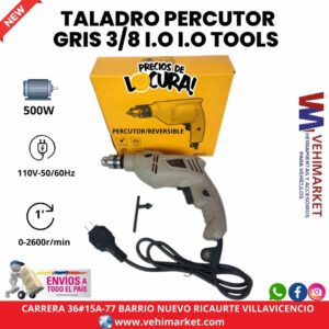 TALADRO PERCUTOR GRIS 3/8 I.O I.O TOOLS