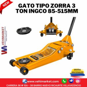 GATO TIPO ZORRA 3 TON ALTURAS 85-515MM INGCO HFJ304