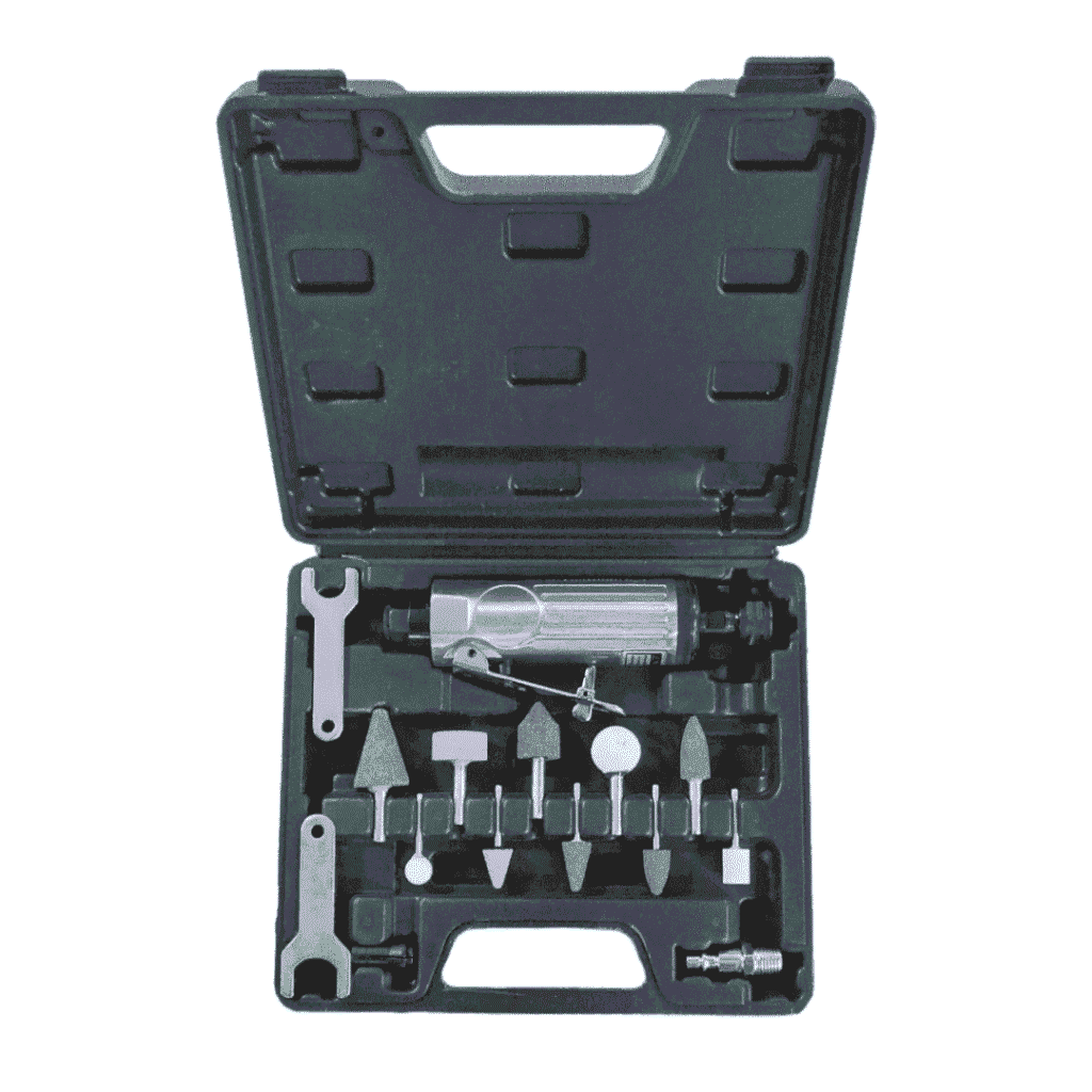KIT MOTORTOOLS 1/4 90 PSI 16 PCS