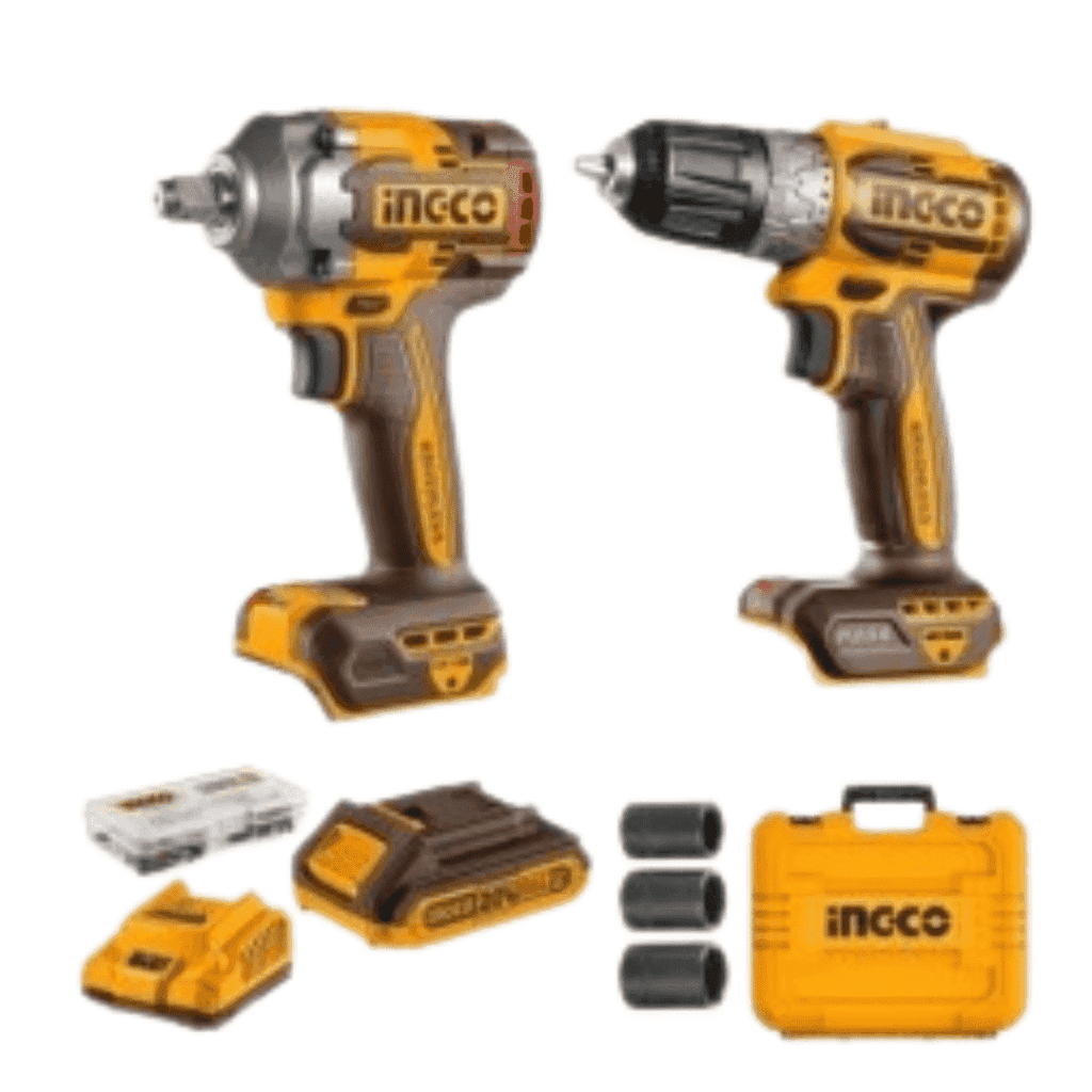 COMBO 1 TALADRO 1 LLAVE DE IMPACTO 2 BATERIAS Y CARGADOR