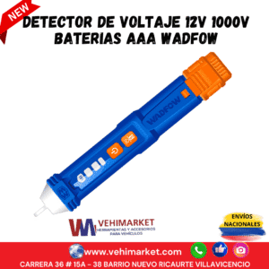 DETECTOR DE VOLTAJE 12V 1000V BATERIAS AAA WADFOW
