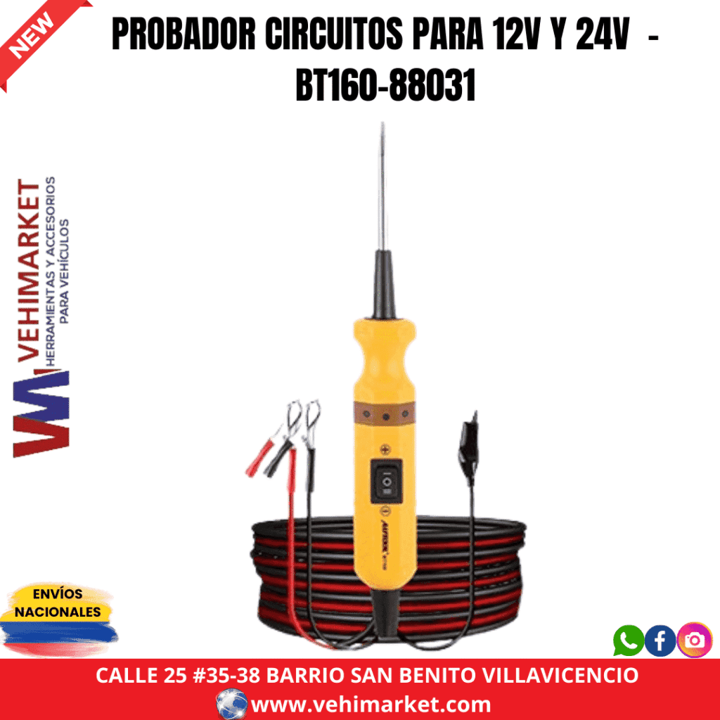 PROBADOR CIRCUITOS PARA 12V Y 24V - BT160-88031