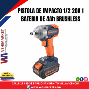 PISTOLA DE IMPACTO 1/2 20V 1 BATERIA DE 4Ah BRUSHLESS FCIW450LX DISCOVER