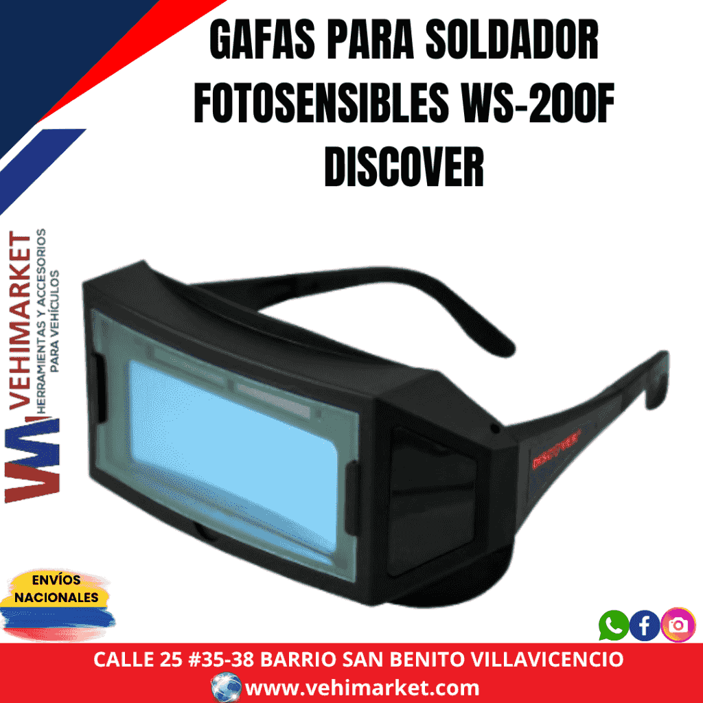 GAFAS PARA SOLDADOR FOTOSENSIBLES WS-200F DISCOVER