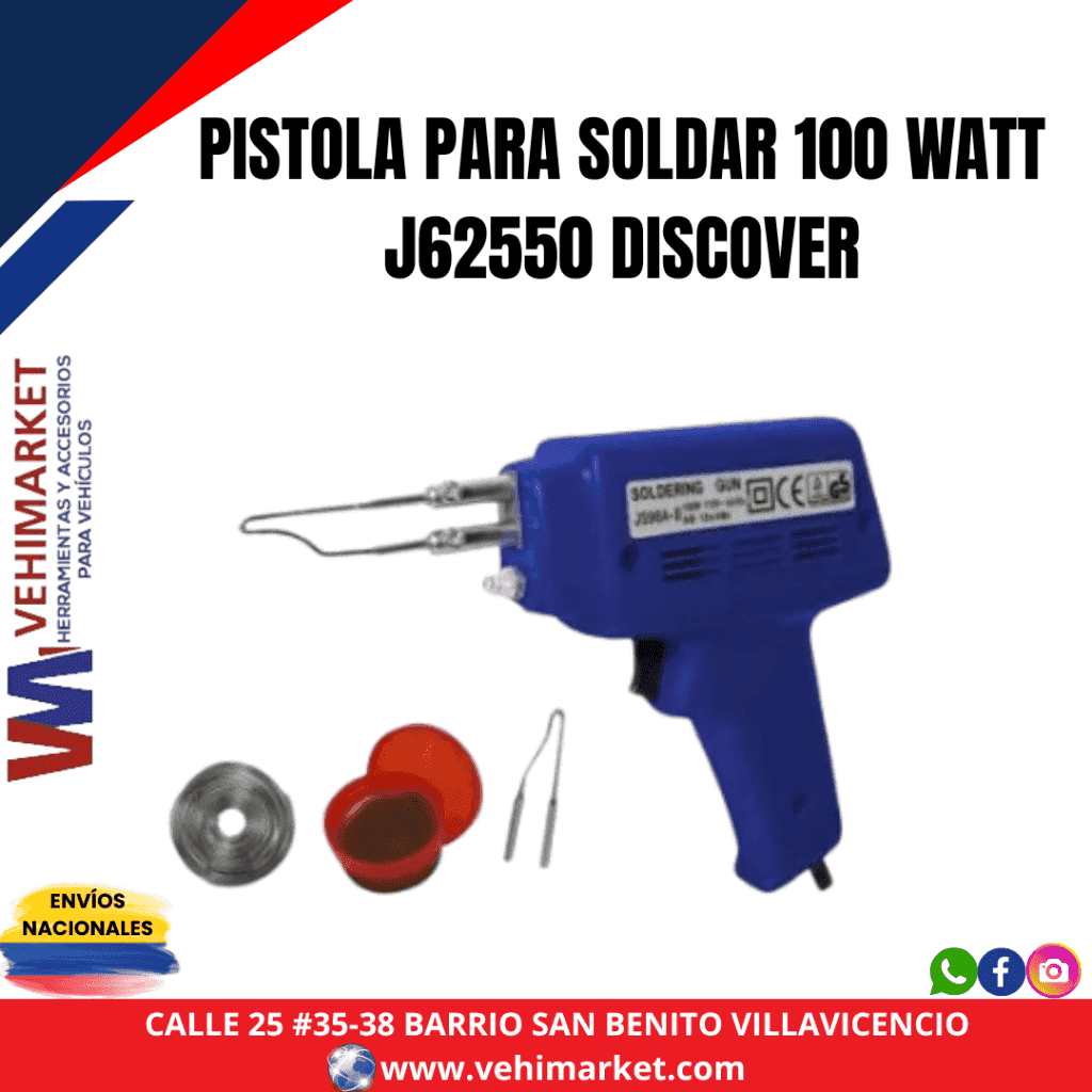 PISTOLA PARA SOLDAR 100 WATT J62550 DISCOVER