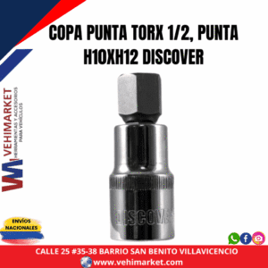 COPA PUNTA TORX 1/2, PUNTA H10XH12 DISCOVER